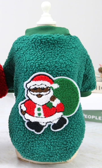 Autumn and Winter Pet Dog Christmas Clothes Winter Pet Small Dog Fleece Coats Puppy Cat Sweaters Shirts Dog Cotton Jacket daiiibabyyy